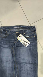 Denim Jeans Washed Straight Fit  (S)