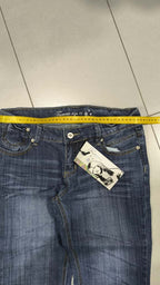 Denim Jeans Washed Straight Fit  (S)