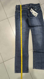 Denim Jeans Washed Straight Fit  (S)