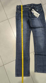 Denim Jeans Washed Straight Fit Vintage Y2K 90s 00s American Style Hip-Hop (S)