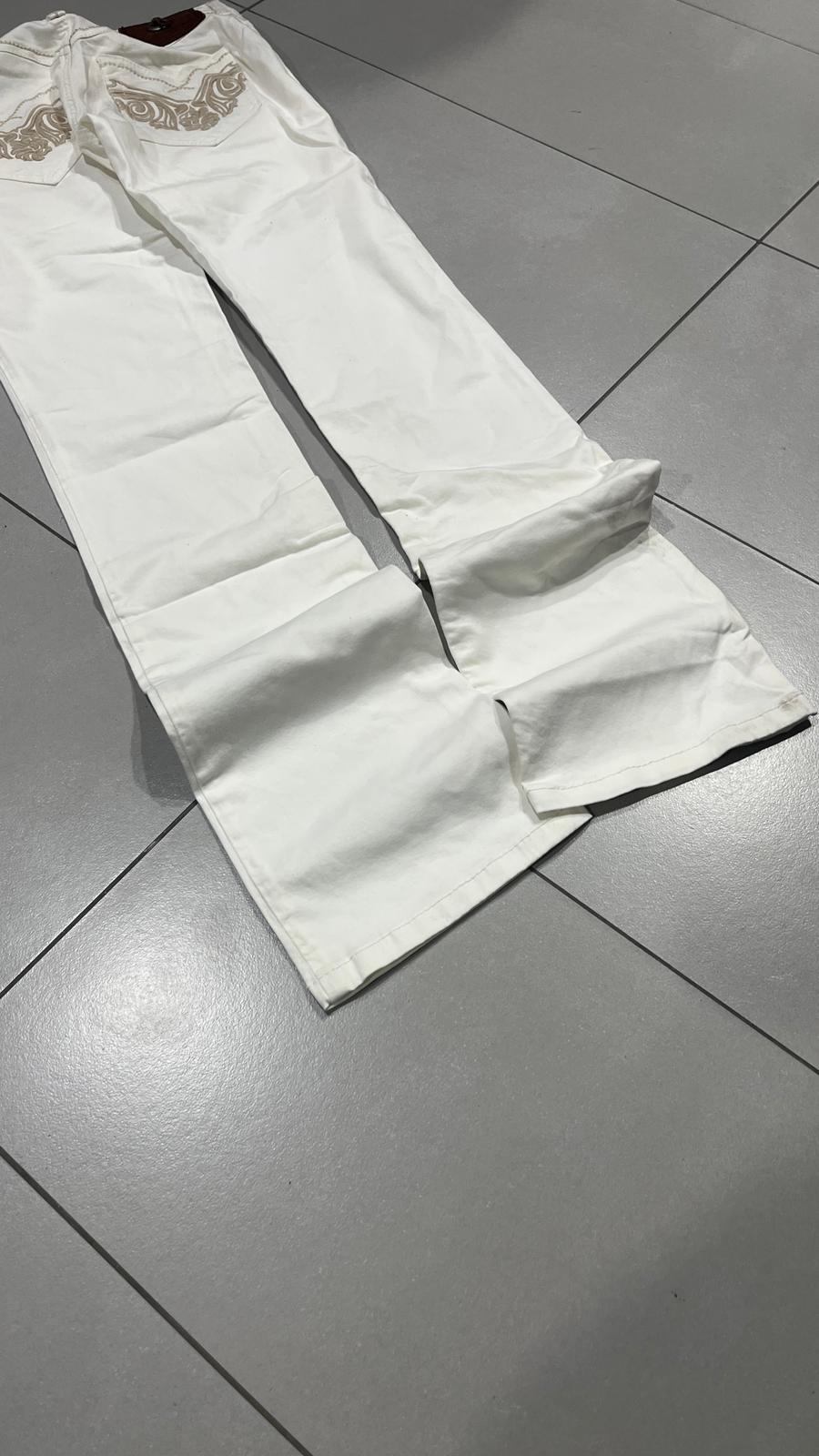Cotton Pants Embroidered  (XS)