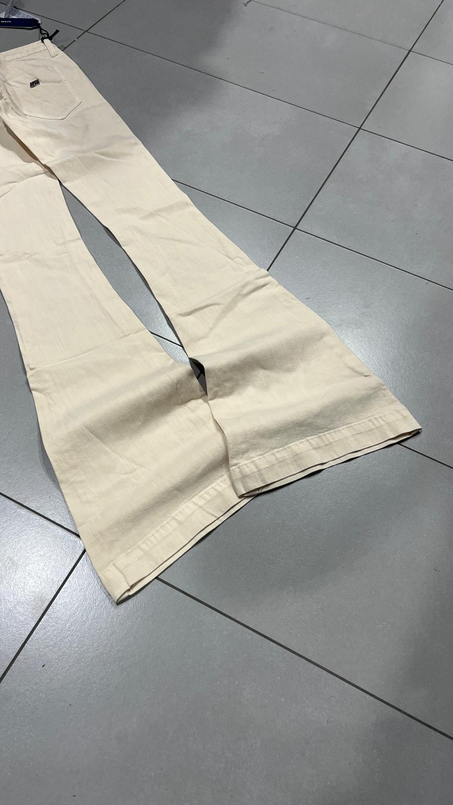 Cotton Denim Pants Embroidered Miss Sixty Baggy Fit Vintage Y2K 90s 00s Hip-Hop (XXS)