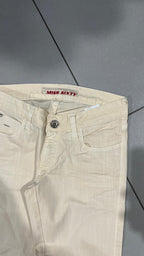 Cotton Denim Pants Embroidered Miss Sixty Baggy Fit Vintage Y2K 90s 00s Hip-Hop (XXS)