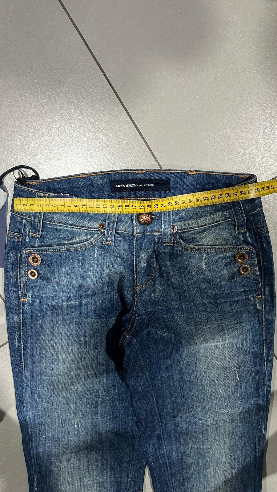 Denim Jeans Miss Sixty Bootcut Vintage Y2K 90s 00s American Style Hip-Hop (XXS)