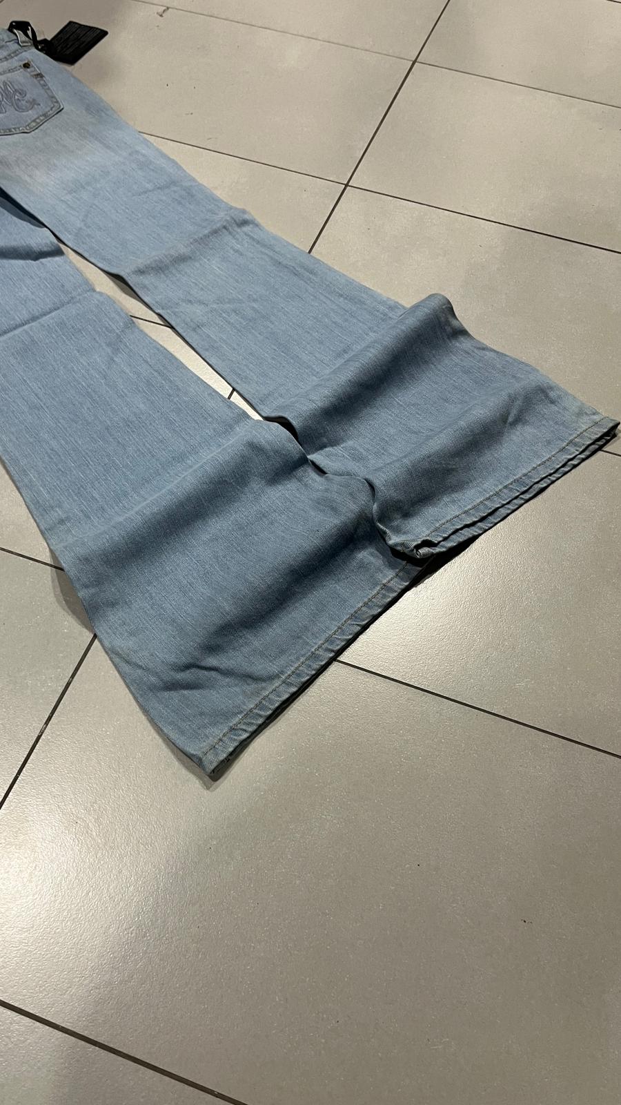 Denim Jeans Baggy Fit Embroidered  (XXS)