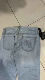Denim Jeans Baggy Fit Embroidered  (XXS)