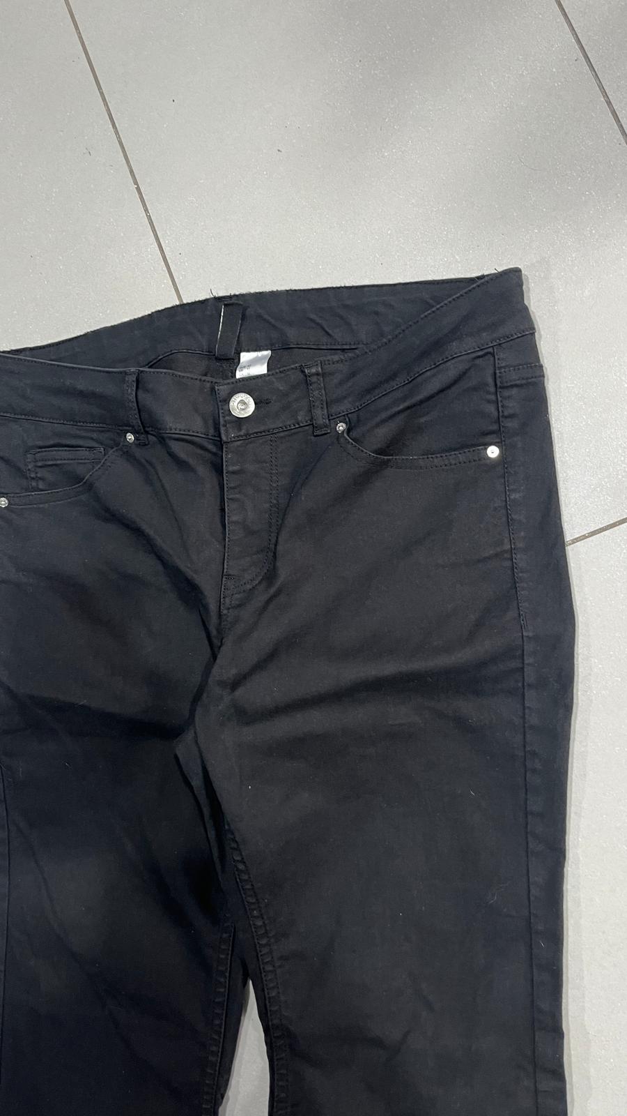 Denim Jeans Bootcut Flare Black Vintage Y2K 90s 00s American Style Hip-Hop (S)