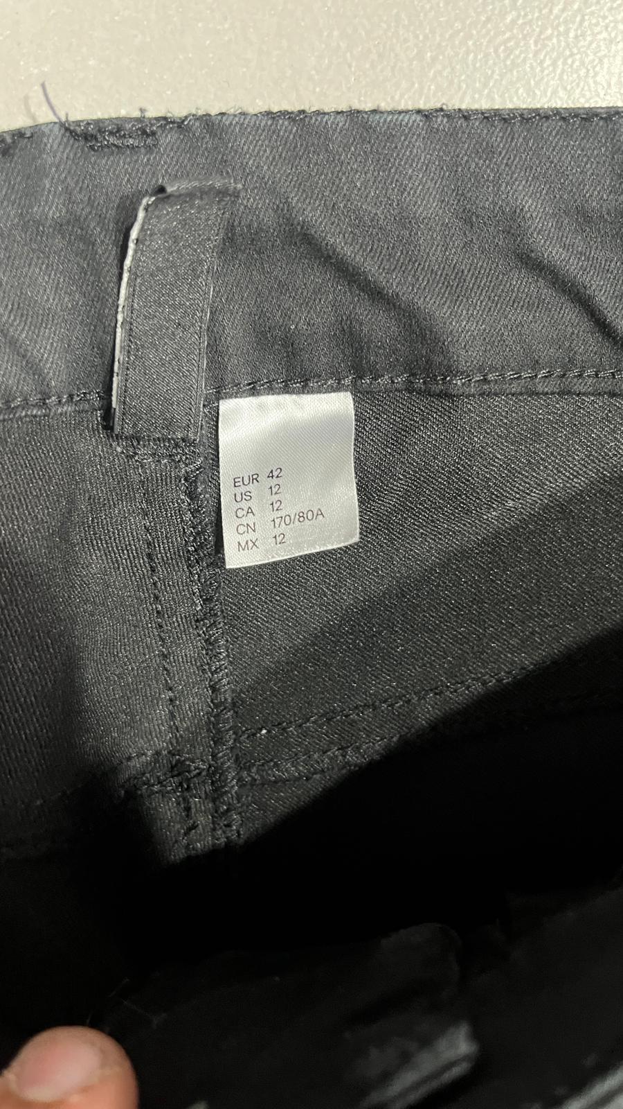 Denim Jeans Bootcut Flare Black Vintage Y2K 90s 00s American Style Hip-Hop (S)