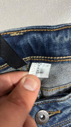 Denim Jeans Washed Baggy Fit  (L)