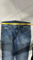 Denim Jeans Washed Baggy Fit  (L)