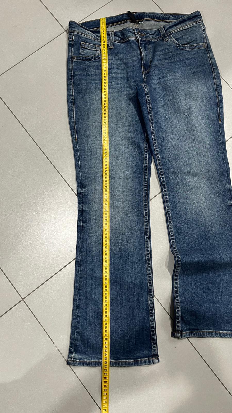 Denim Jeans Washed Baggy Fit  (L)