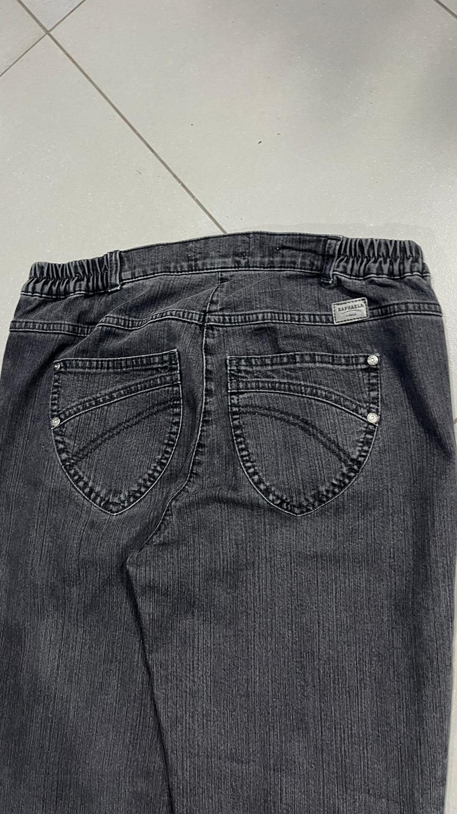 Denim Jeans Black Baggy Fit Vintage Y2K 90s 00s American Style Hip-Hop (S)