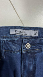 Denim Jeans Embroidered Straight Fit  (M)