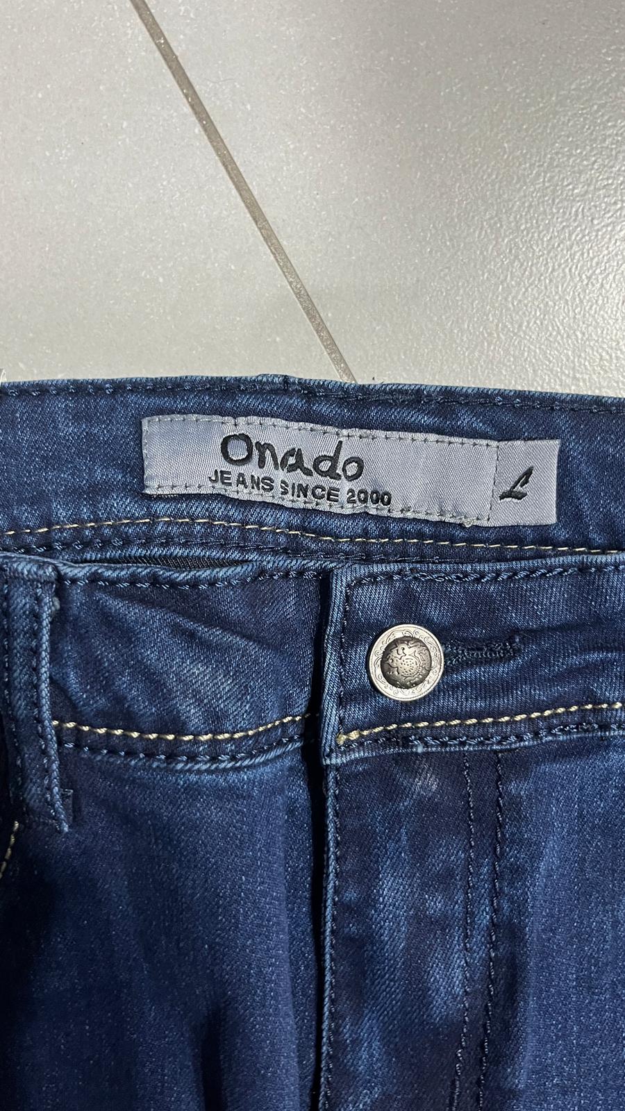 Denim Jeans Embroidered Straight Fit  (M)