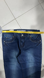 Denim Jeans Embroidered Straight Fit  (M)