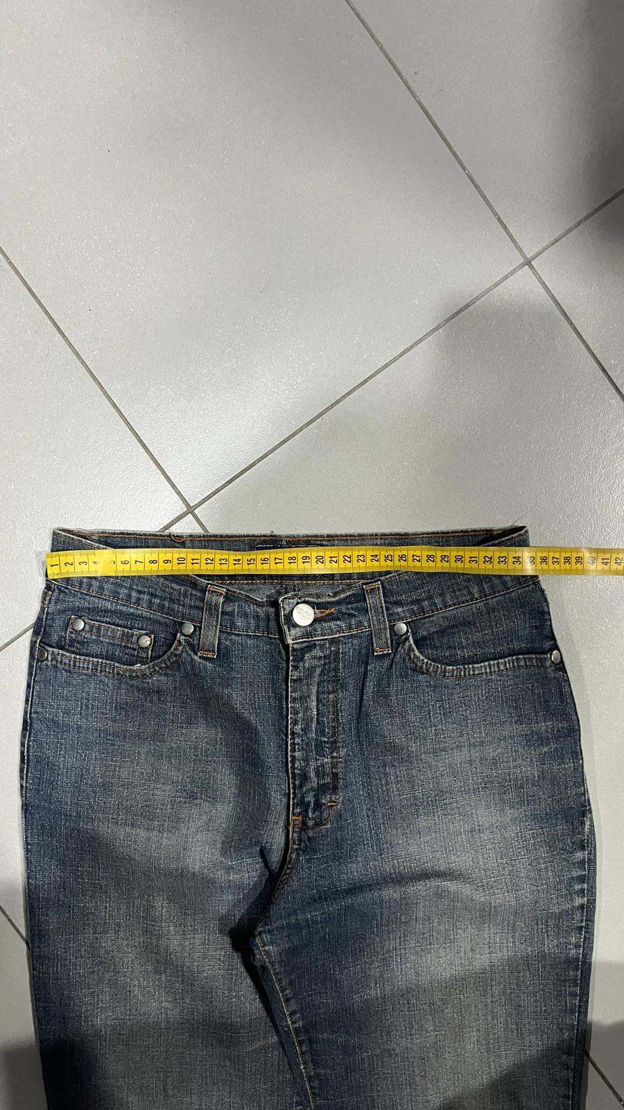 Denim Jeans Washed Embroidered Baggy Fit Vintage Y2K 90s 00s American Style Hip-Hop (XXS)