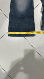 Denim Jeans Washed Embroidered Baggy Fit Vintage Y2K 90s 00s American Style Hip-Hop (XXS)