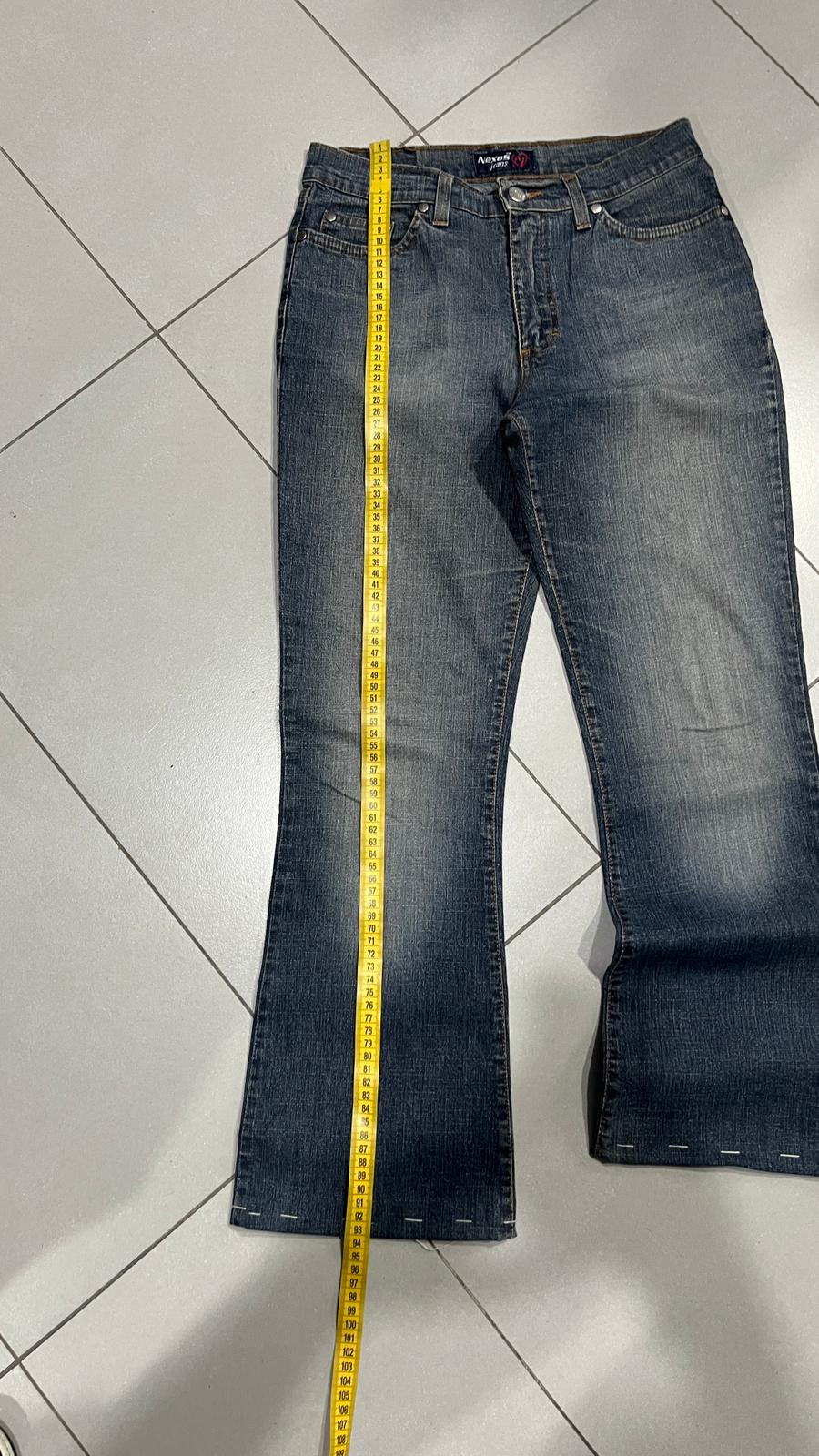 Denim Jeans Washed Embroidered Baggy Fit  (XXS)