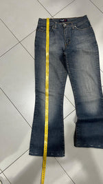 Denim Jeans Washed Embroidered Baggy Fit Vintage Y2K 90s 00s American Style Hip-Hop (XXS)