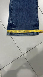 Denim Jeans Embroidered Washed  (S)