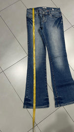 Denim Jeans Embroidered Washed Vintage Y2K 90s 00s American Style Hip-Hop (S)