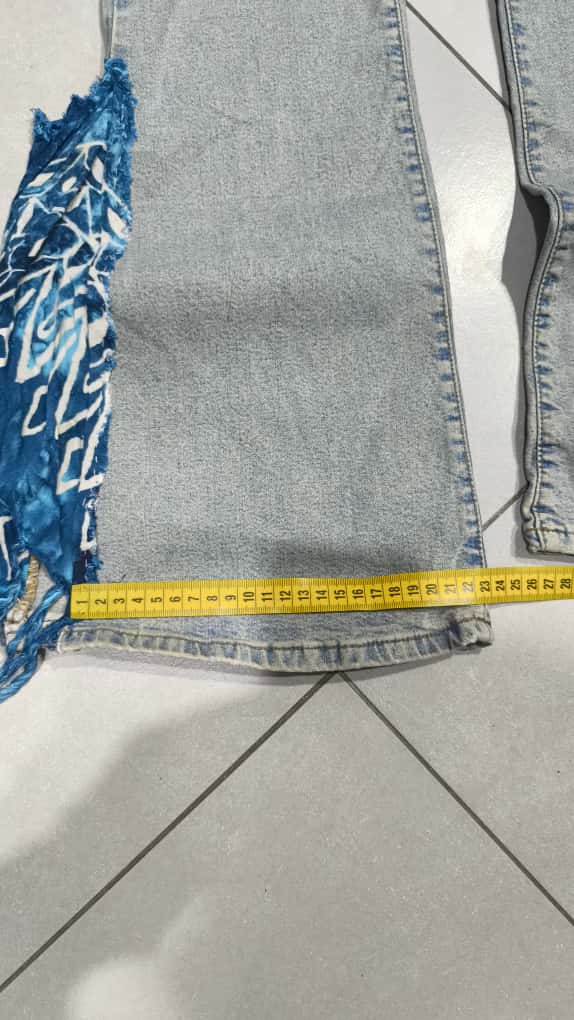 Denim Particular Flare Baggy Fit  (XS)