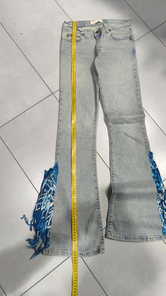 Denim Particular Flare Baggy Fit  (XS)