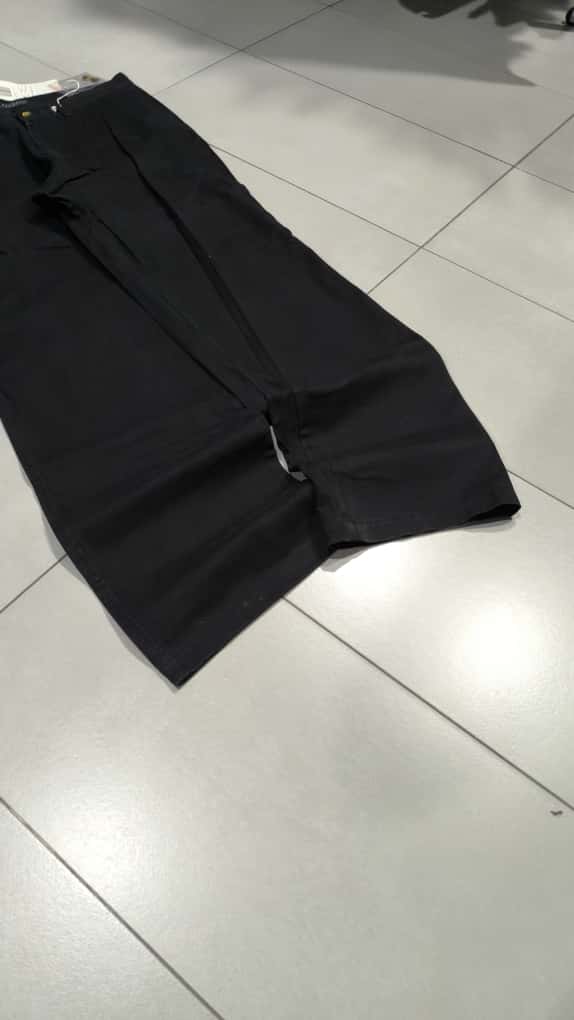 Denim Cotton Pants Baggy Fit  (L)