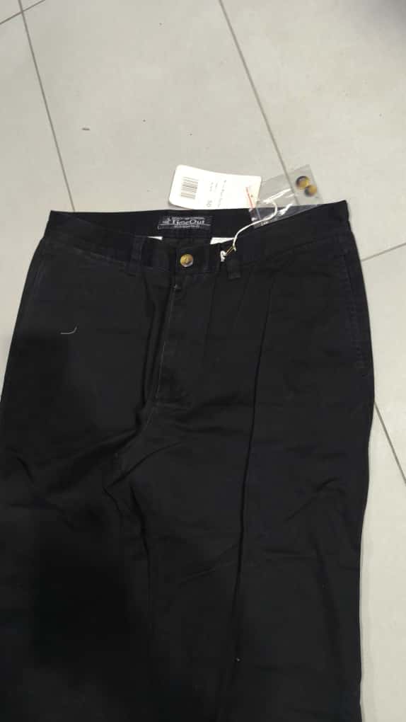 Denim Cotton Pants Baggy Fit  (L)