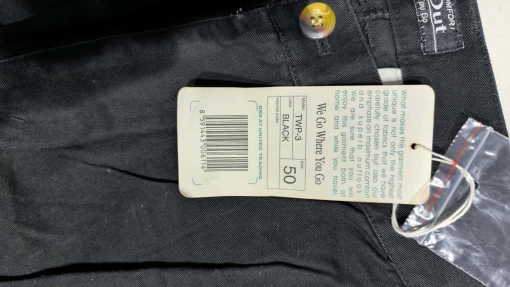 Denim Cotton Pants Baggy Fit  (L)