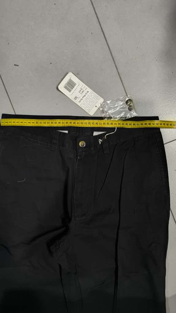 Denim Cotton Pants Baggy Fit  (L)