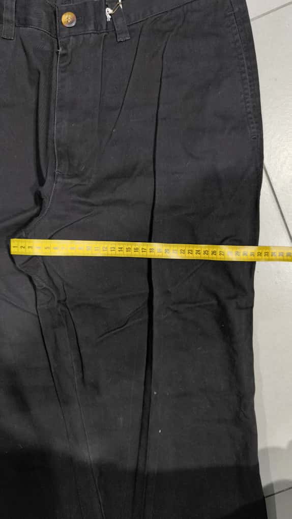 Denim Cotton Pants Baggy Fit  (L)