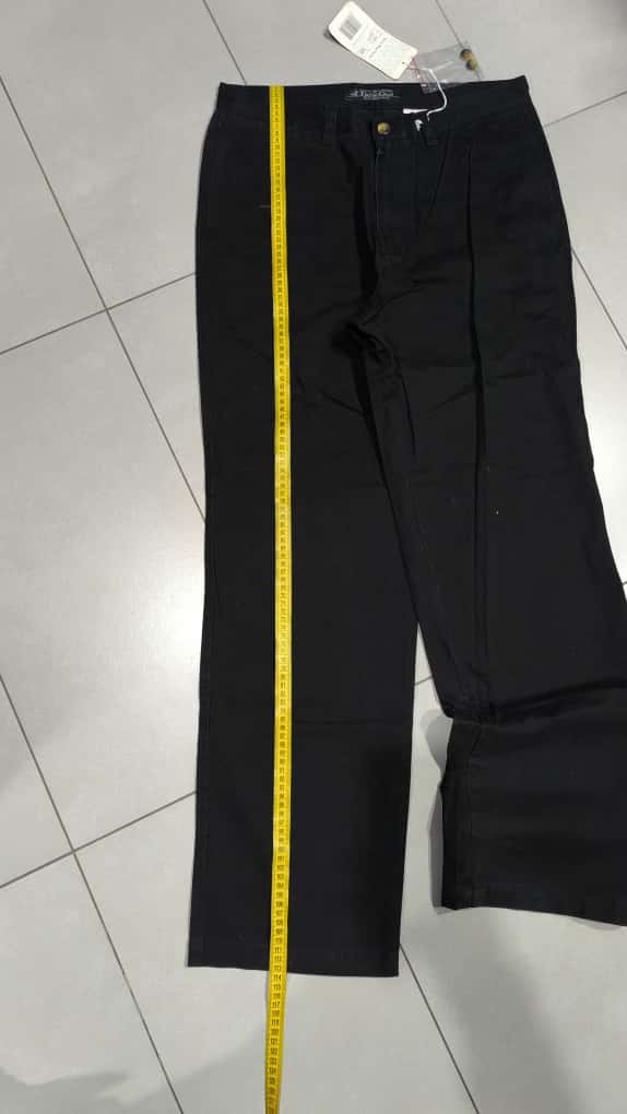 Denim Cotton Pants Baggy Fit  (L)