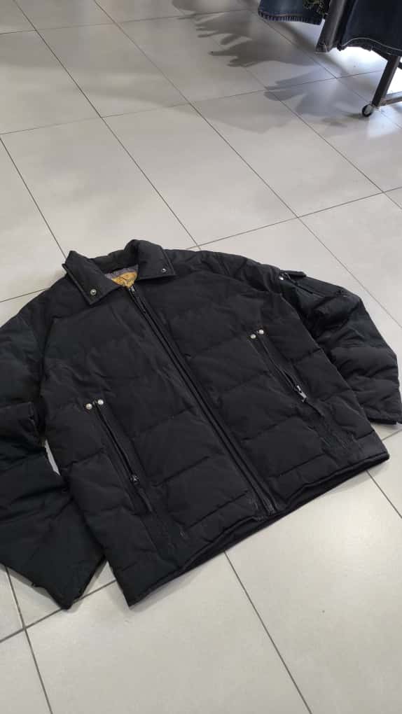 Bomber Giubbotto Nero Bomb Boogie Vintage Y2K 90s 2000s American Style Hip Hop Rave (M)