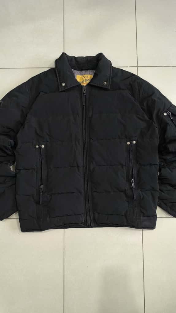 Bomber Giubbotto Nero Bomb Boogie Vintage Y2K 90s 2000s American Style Hip Hop Rave (M)