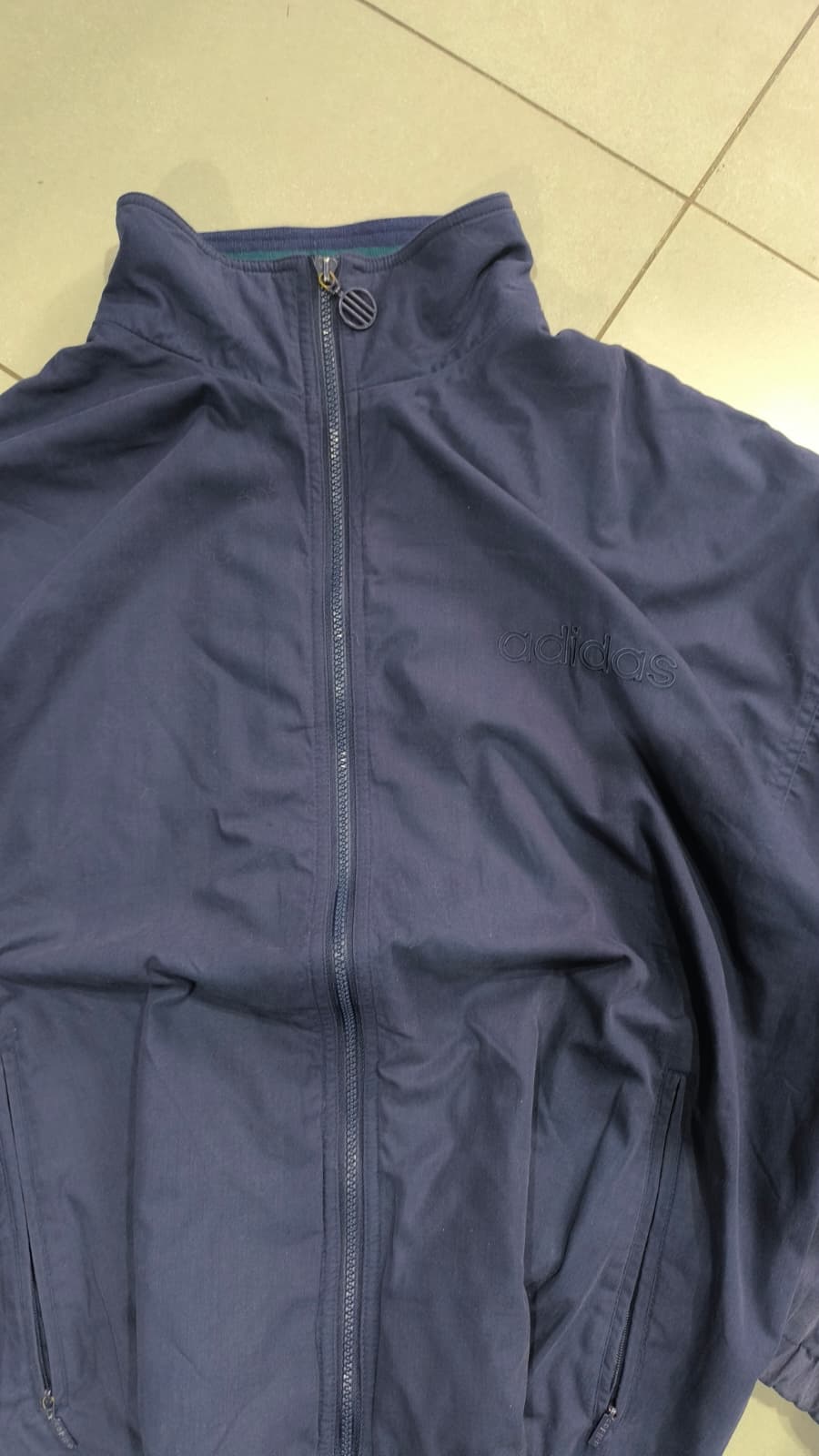 Felpa con Zip Adidas Grey Label Vintage Y2K 90s 00s American Style Hip-Hop (L)