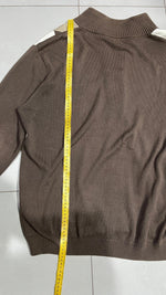 Maglioncino Zip Lacoste a Scacchi Vintage Y2K 90s 00s American Style Hip-Hop (XXL)