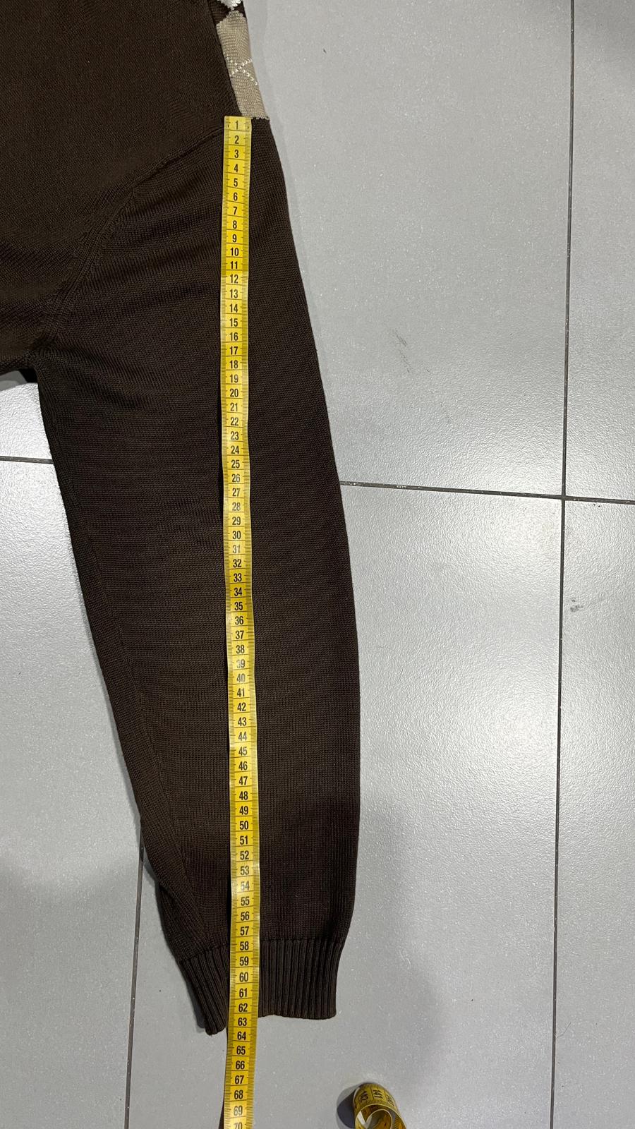 Maglioncino Zip Lacoste a Scacchi Vintage Y2K 90s 00s American Style Hip-Hop (XXL)