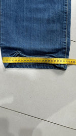 Denim Jeans Washed Embroidered Baggy Fit Vintage Y2K 90s 00s American Style Hip-Hop (S)