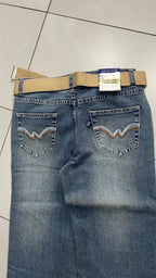 Denim Jeans Washed Embroidered BootCut Fit  (XXS)