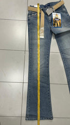 Denim Jeans Washed Embroidered BootCut Fit  (XXS)