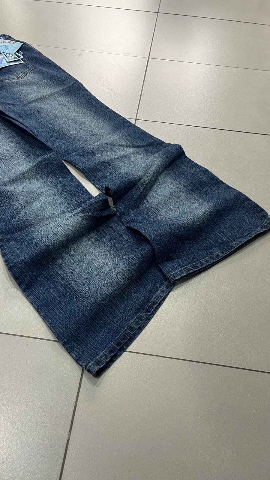 Denim Jeans Washed Baggy Fit Vintage Y2K 90s 00s American Style Hip-Hop (S)