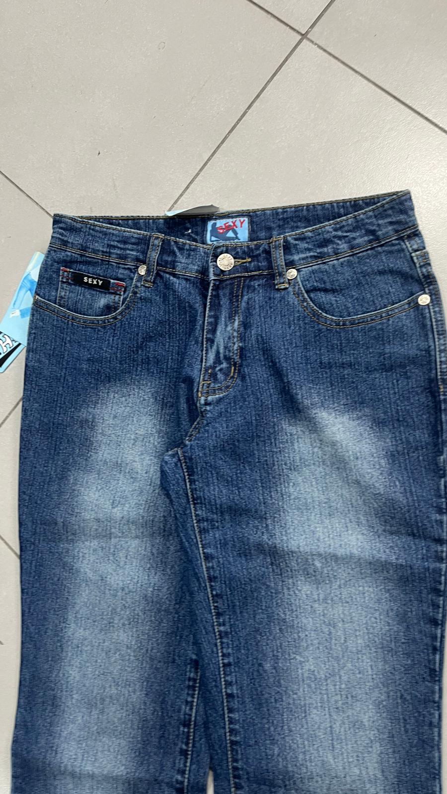 Denim Jeans Washed Baggy Fit Vintage Y2K 90s 00s American Style Hip-Hop (S)