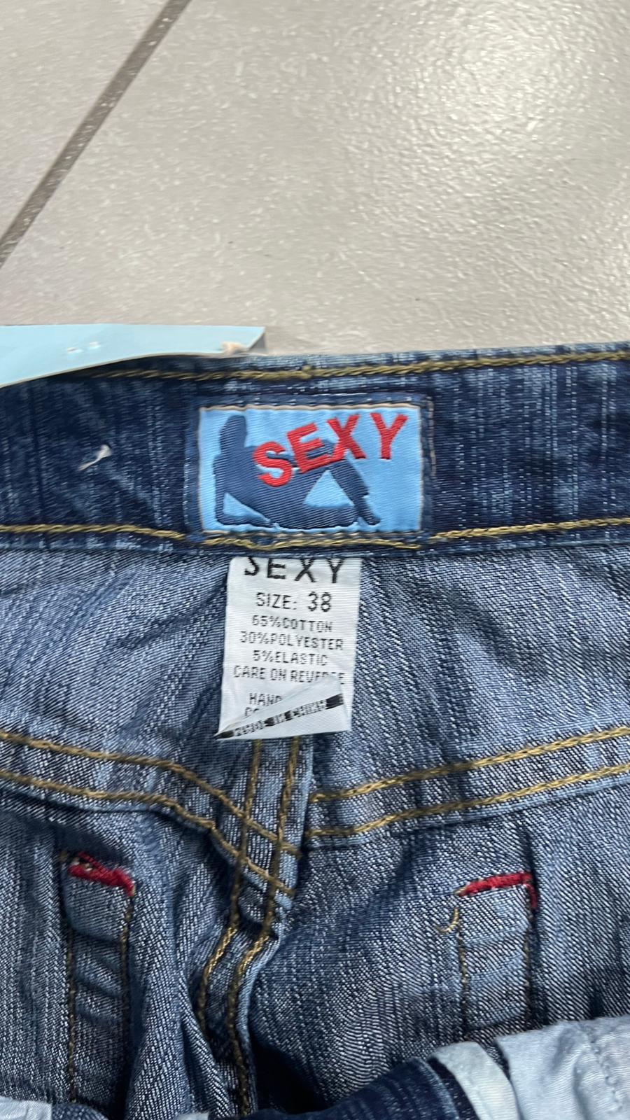 Denim Jeans Washed Baggy Fit Vintage Y2K 90s 00s American Style Hip-Hop (S)