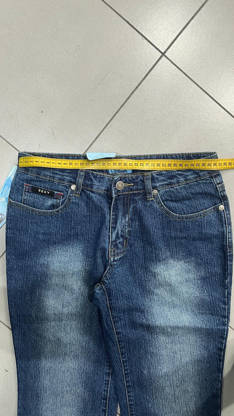 Denim Jeans Washed Baggy Fit Vintage Y2K 90s 00s American Style Hip-Hop (S)