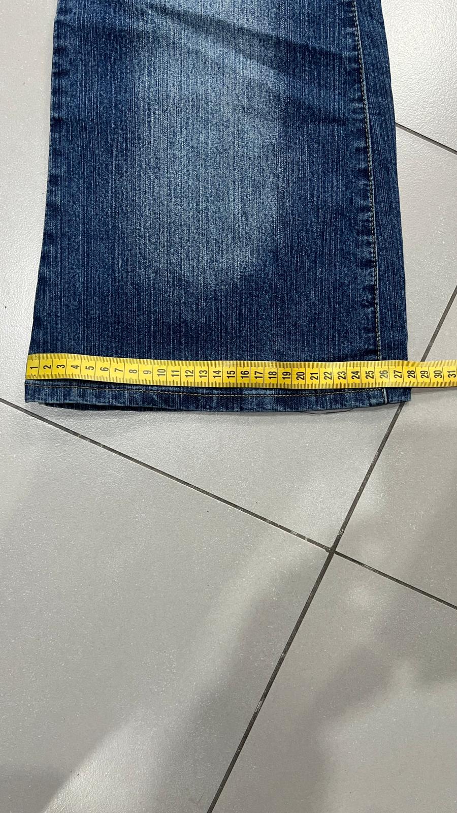 Denim Jeans Washed Baggy Fit Vintage Y2K 90s 00s American Style Hip-Hop (S)