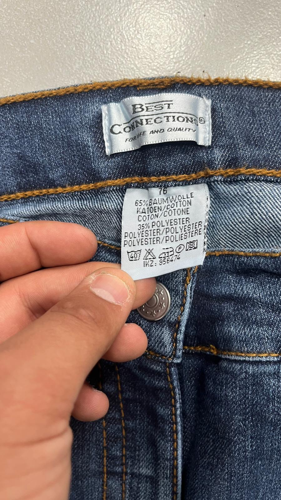 Denim Jeans Bootcut Washed Baggy Fit Vintage Y2K 90s 00s American Style Hip-Hop (S)