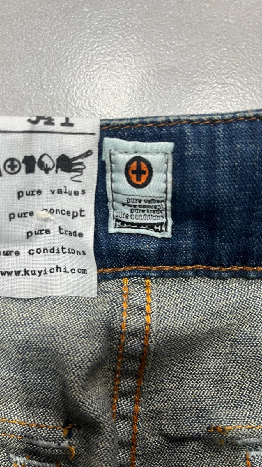 Denim Jeans Baggy Fit Washed  (XS)