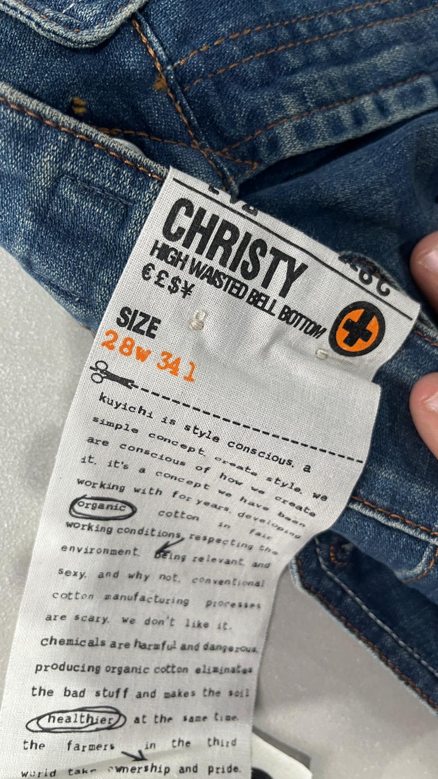 Denim Jeans Baggy Fit Washed  (XS)