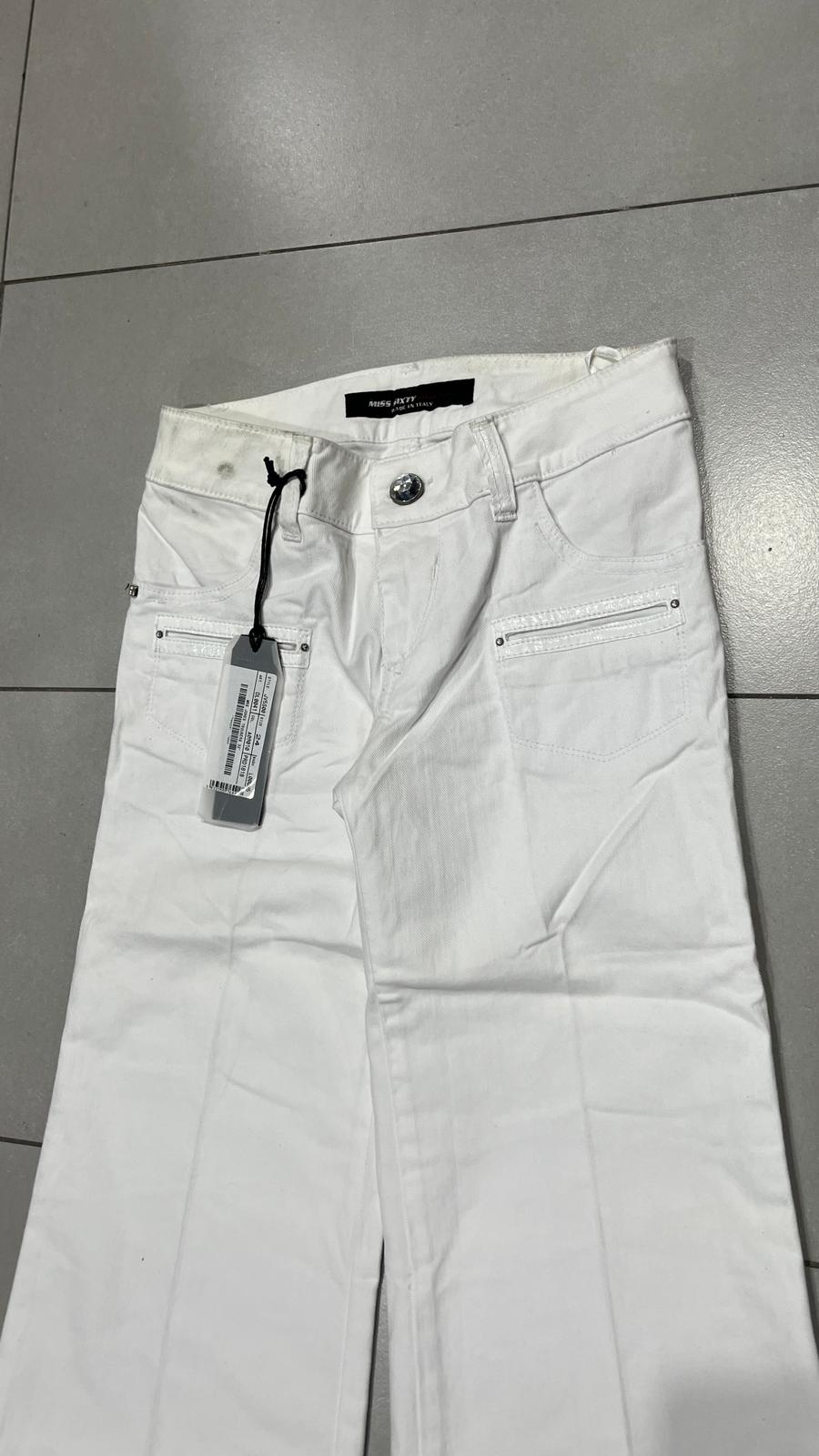 Denim Jeans White Baggy Fit MIss Sixty  (XS)